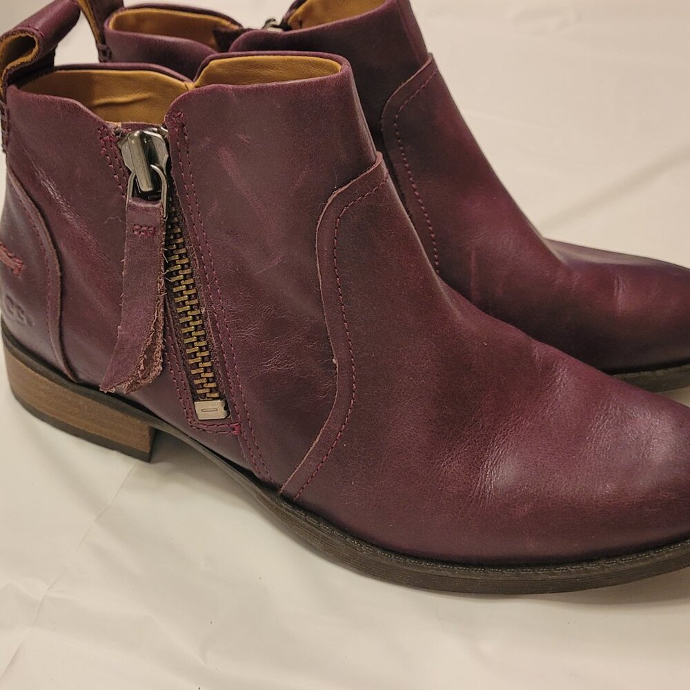 Ankle Booties Plum Merlot Color UGG Boots Size 6 - Picture 4 of 12